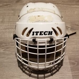 Itech HC 15 Small Hockey Helmet - Itech Concept 2 Face Mask Type 1 White
